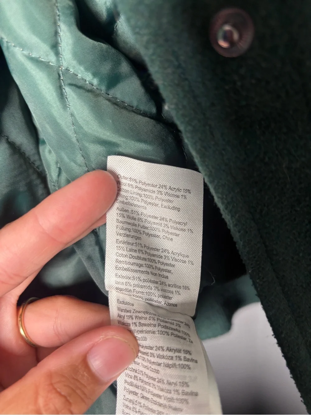 Cotton on green Bomber Jacket Eagles size M